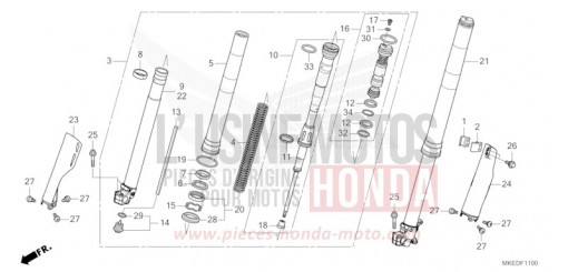 GABEL, VORNE CRF450RP de 2023